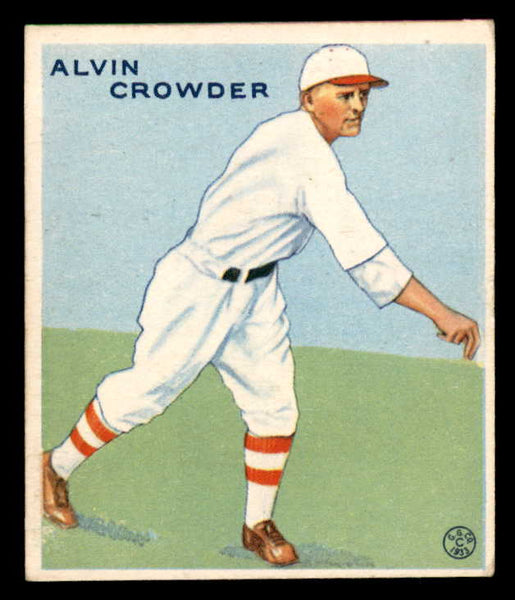 1933 Goudey #122 Alvin Crowder Senators VG-EX 558453