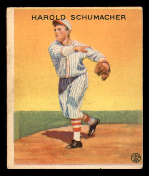 1933 Goudey #129 Hal Schumacher Giants VG-EX 558454