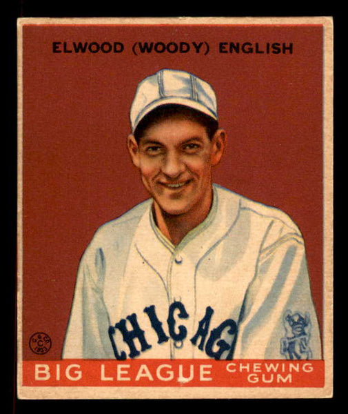 1933 Goudey #135 Woody English Cubs EX 558456