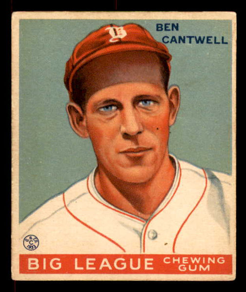1933 Goudey #139 Ben Cantwell Braves EX 558459