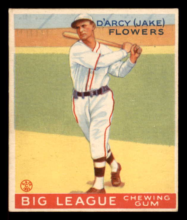 1933 Goudey #151 Jake Flowers Dodgers Good trimmed 558466