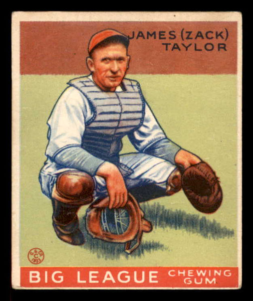 1933 Goudey #152 Zack Taylor Cubs VG-EX 558467