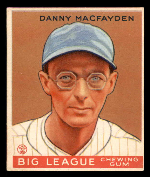 1933 Goudey #156 Danny MacFayden Yankees EX 558469