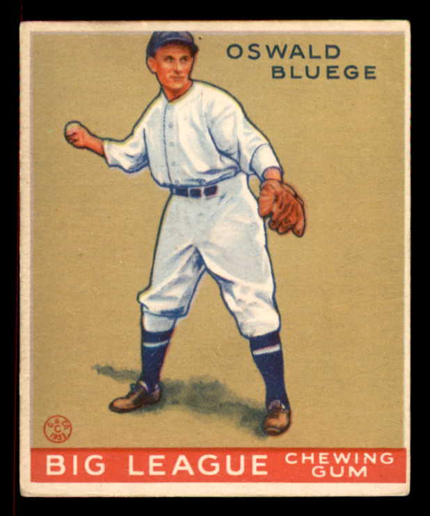 1933 Goudey #159 Ossie Bluege Senators VG-EX 558471