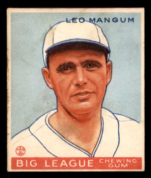 1933 Goudey #162 Leo Mangum Braves VG-EX 558473