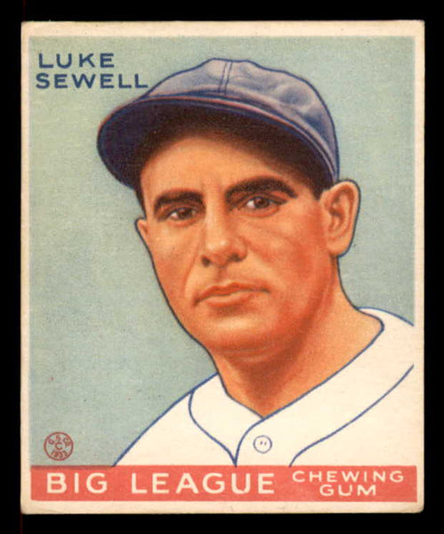 1933 Goudey #163 Luke Sewell Senators Good ink back 558474