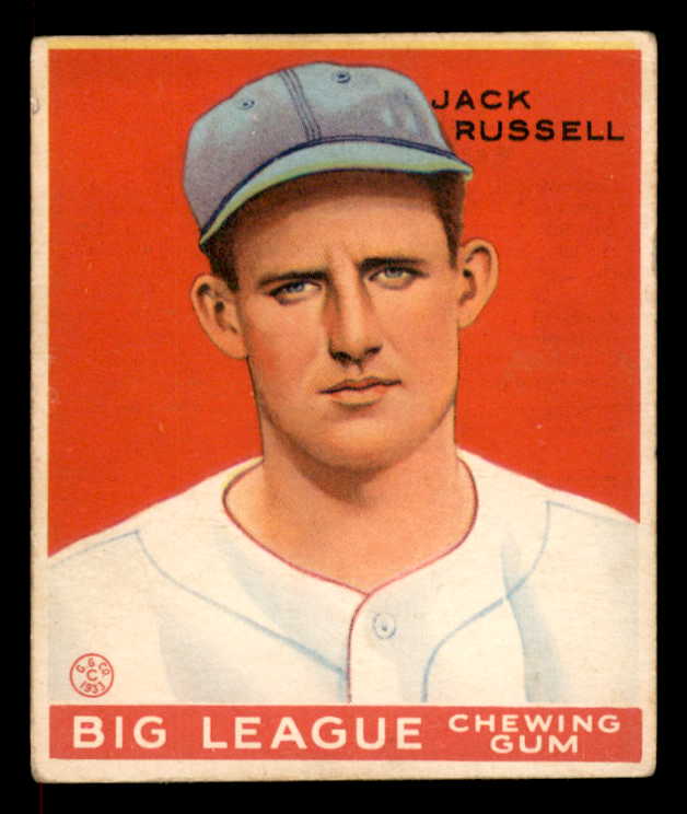 1933 Goudey #167 Jack Russell Senators VG-EX 558476