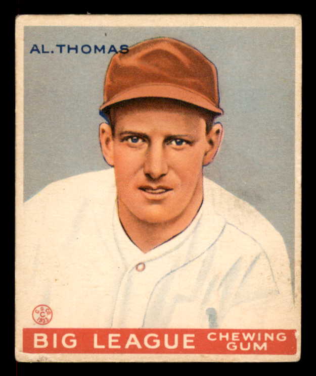 1933 Goudey #169 Al Thomas Senators VG-EX 558478
