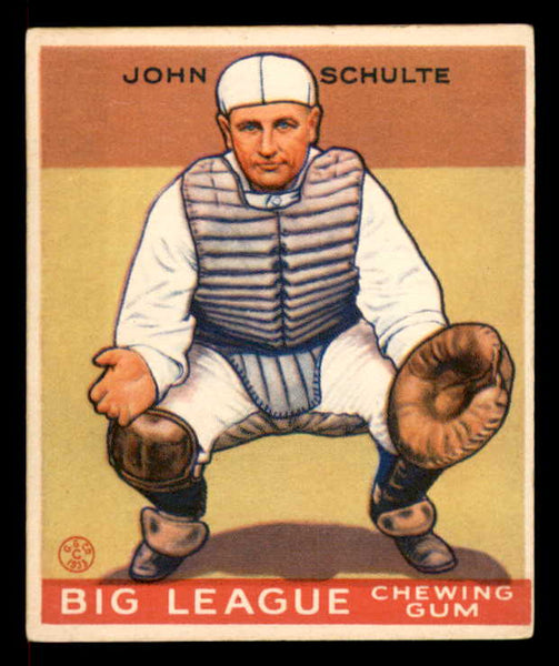 1933 Goudey #186 Johnny Schulte Cubs EX 558490