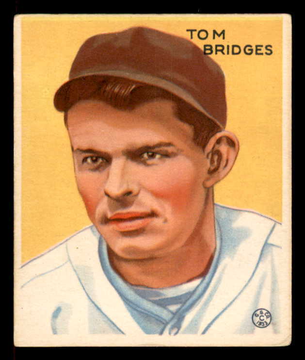 1933 Goudey #199 Tommy Bridges Tigers VG-EX 558497