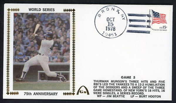 1978 First Day Cover World Series Game 5 Reggie Jackson 558533