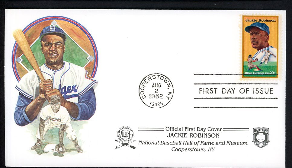 1982 First Day Cover Jackie Robinson Dodgers 558538