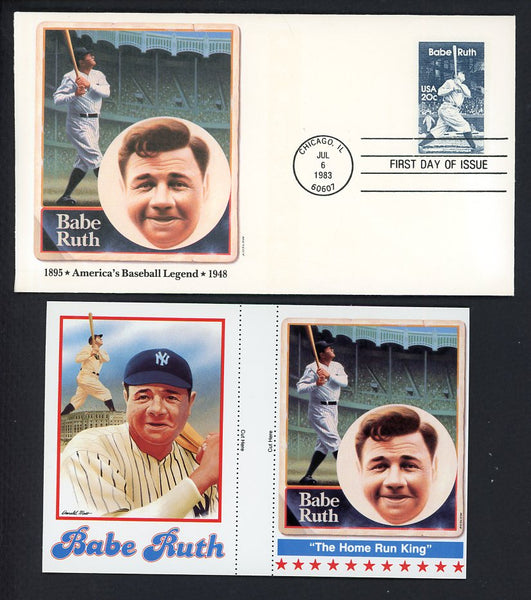 1983 First Day Cover Babe Ruth Baseball Legend Fleetwood 558545