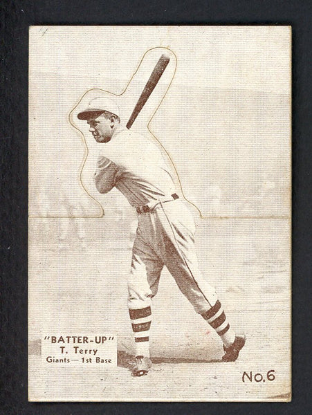 1934-36 Batter Up #006 Bill Terry Giants VG 558555