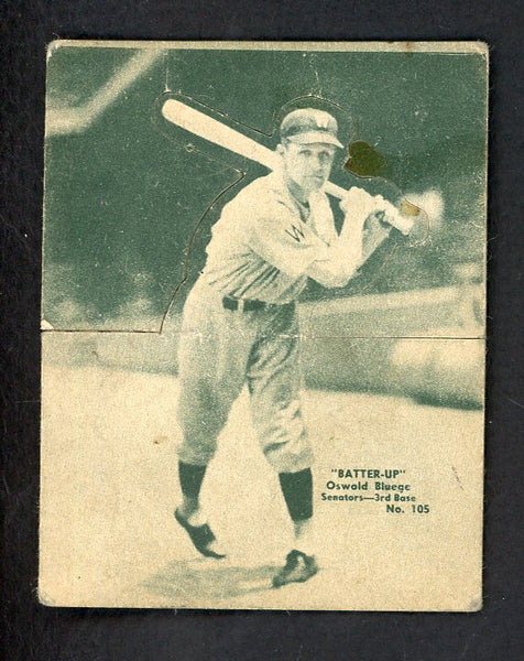 1934-36 Batter Up #105 Ossie Bluege Senators Good 558557