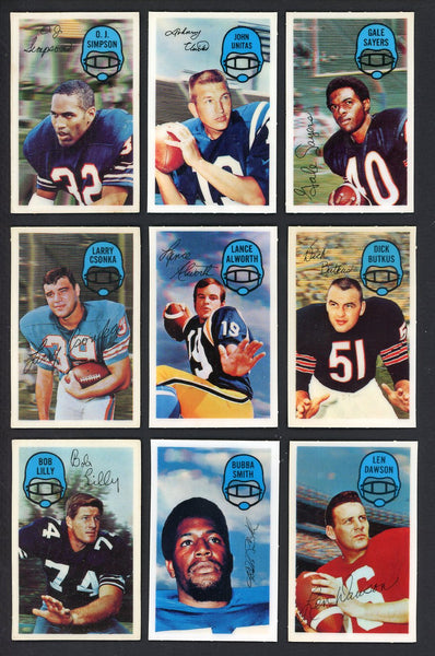 1970 Kelloggs Football Complete Set EX-MT/NR-MT Unitas Simpson 558568