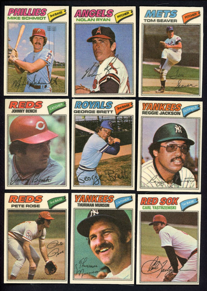 1977 Topps Cloth Stickers Complete Set Ryan Schmidt Brett 558576