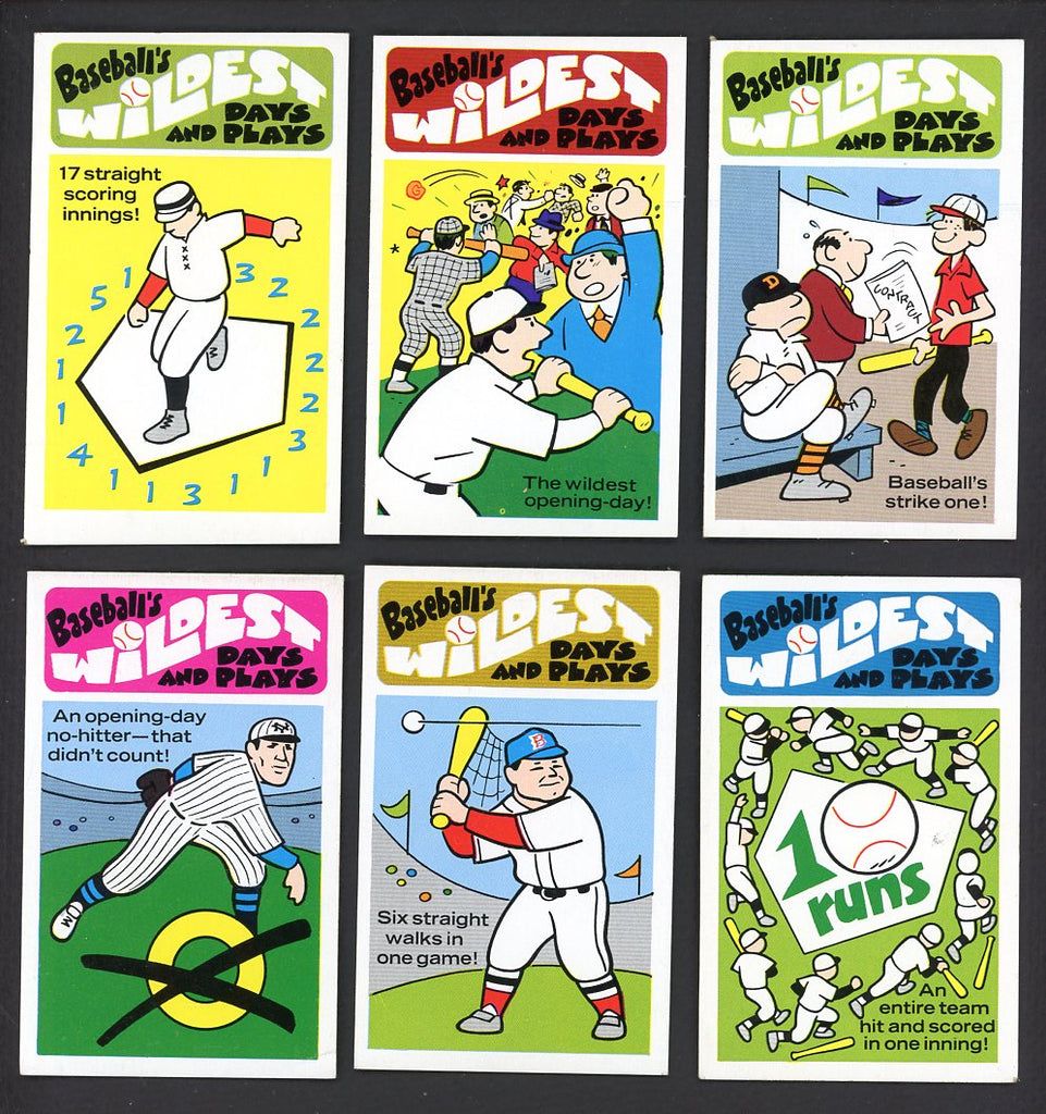 1973 Fleer Wildest Days & Plays Complete Set EX 558578