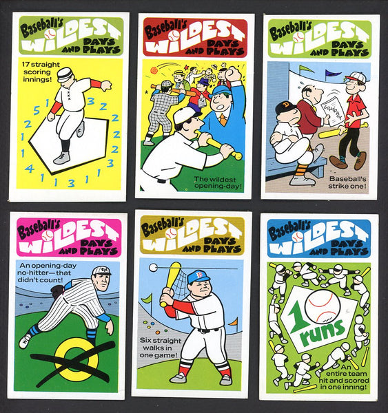 1973 Fleer Wildest Days & Plays Complete Set EX 558578