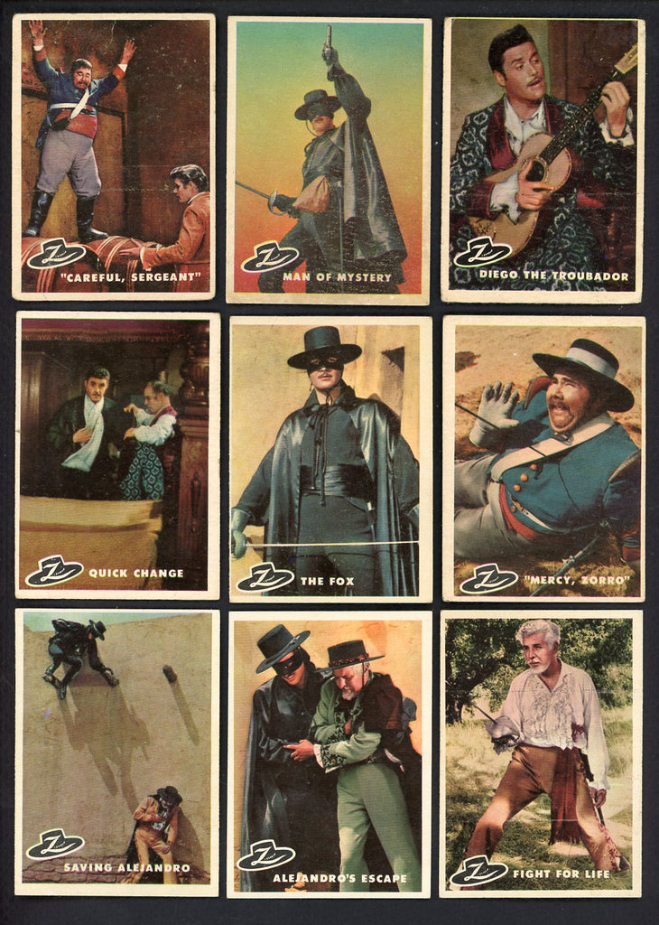 1958 Topps Zorro Complete Set VG-EX 558580