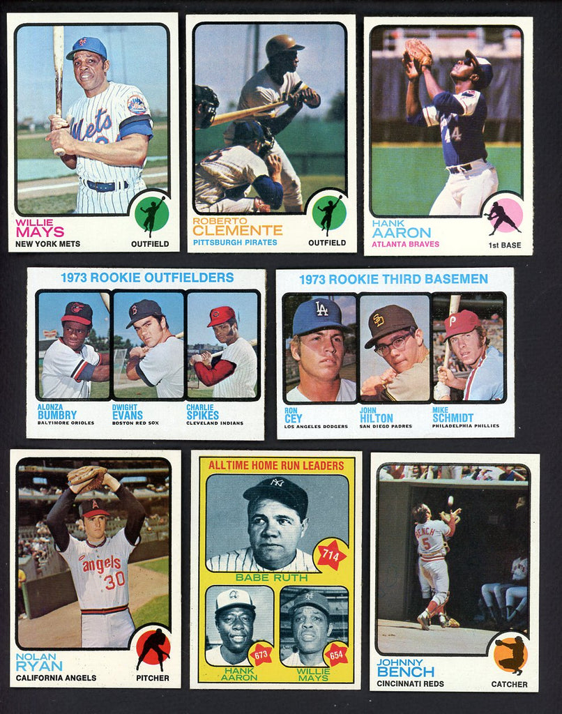 1973 Topps Baseball Complete Set EX-MT/NR-MT Schmidt Clemente 558587