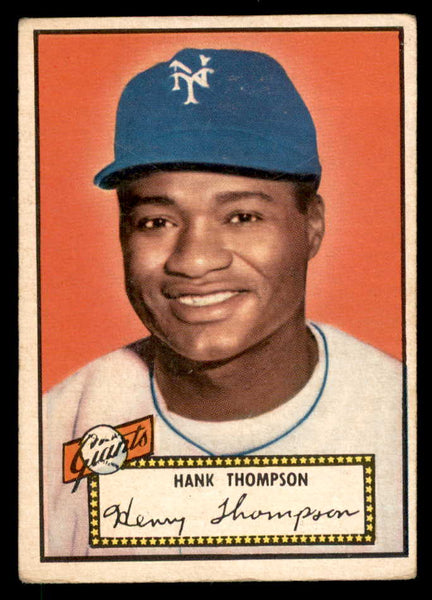1952 Topps Baseball #003 Hank Thompson Giants VG Red 558589