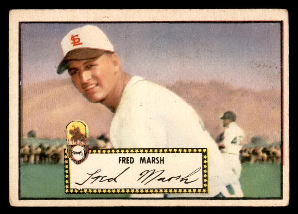 1952 Topps Baseball #008 Fred Marsh Browns VG Red 558595