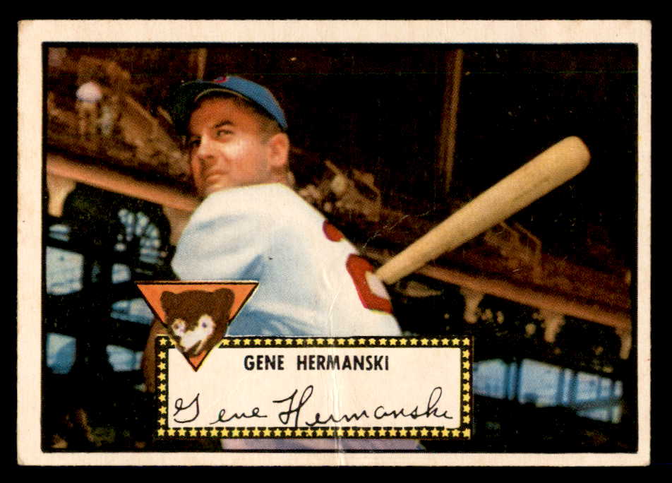 1952 Topps Baseball #016 Gene Hermanski Cubs GD-VG Red 558602