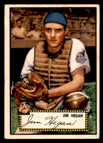 1952 Topps Baseball #017 Jim Hegan Indians VG-EX Red 558603