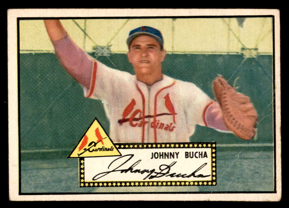 1952 Topps Baseball #019 Johnny Bucha Cardinals GD-VG Black 558604
