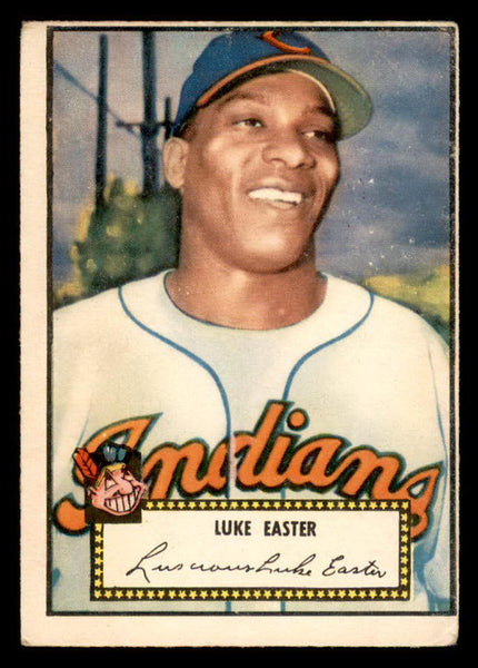 1952 Topps Baseball #024 Luke Easter Indians VG Red 558608