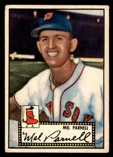 1952 Topps Baseball #030 Mel Parnell Red Sox VG Black 558613