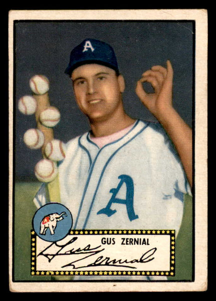 1952 Topps Baseball #031 Gus Zernial A's VG Black 558617
