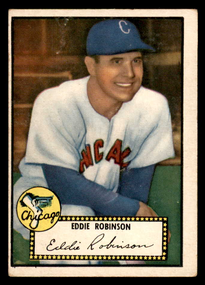 1952 Topps Baseball #032 Eddie Robinson White Sox VG Black 558618