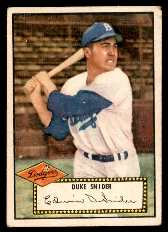 1952 Topps Baseball #037 Duke Snider Dodgers GD-VG Red 558625