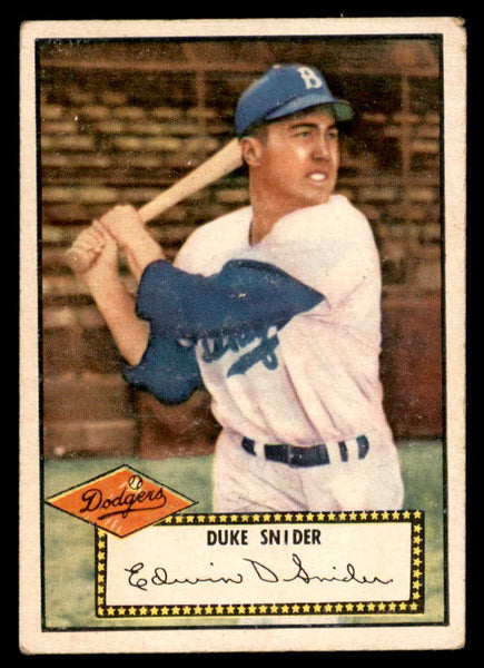 1952 Topps Baseball #037 Duke Snider Dodgers GD-VG Red 558625