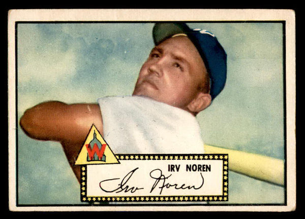 1952 Topps Baseball #040 Irv Noren Senators VG Black 558629