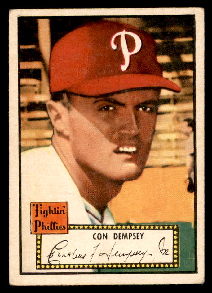 1952 Topps Baseball #044 Con Dempsey Phillies VG Red 558633