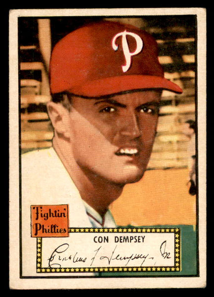 1952 Topps Baseball #044 Con Dempsey Phillies VG Red 558633