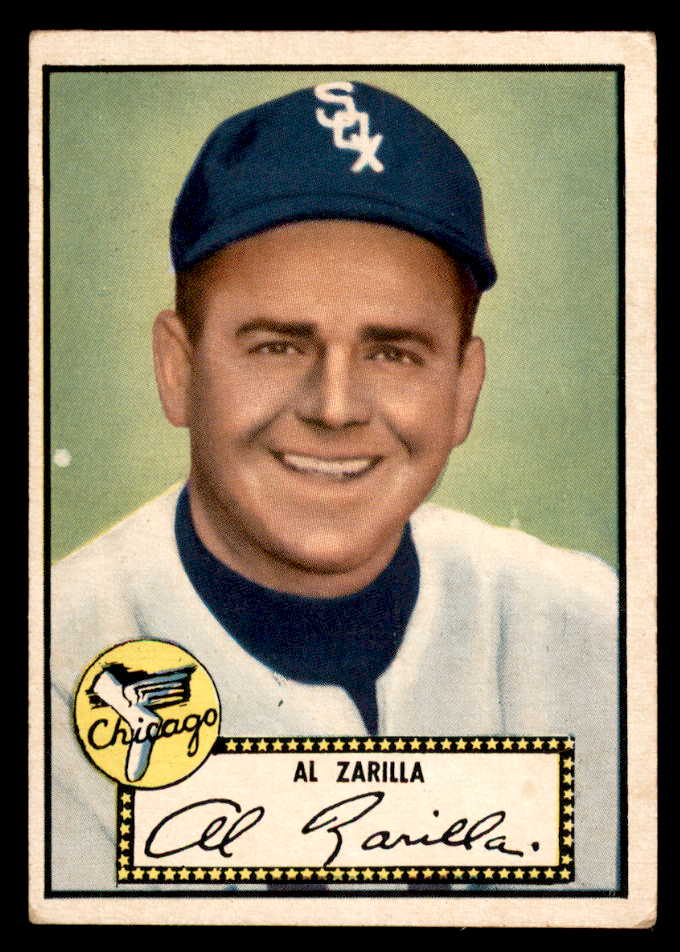 1952 Topps Baseball #070 Al Zarilla White Sox VG Black 558660