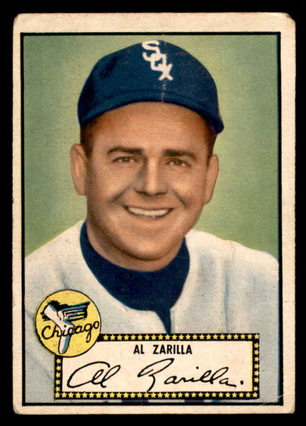 1952 Topps Baseball #070 Al Zarilla White Sox GD-VG Black 558661