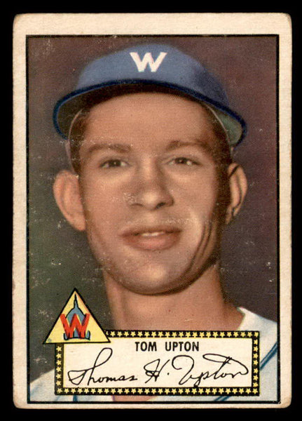 1952 Topps Baseball #071 Tom Upton Senators GD-VG Black 558662