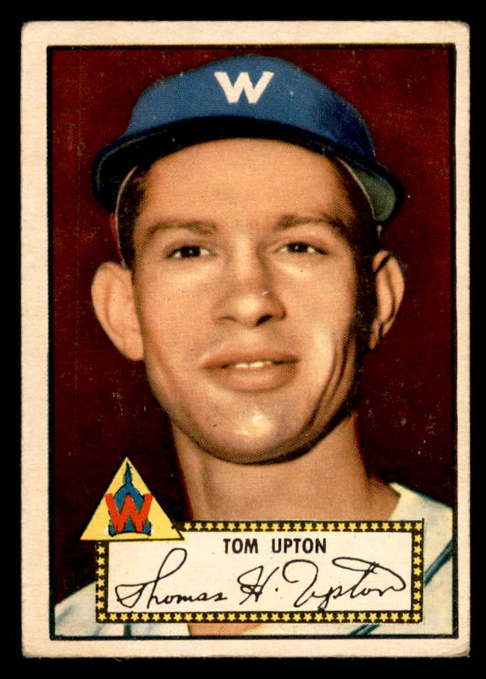 1952 Topps Baseball #071 Tom Upton Senators GD-VG Red 558663