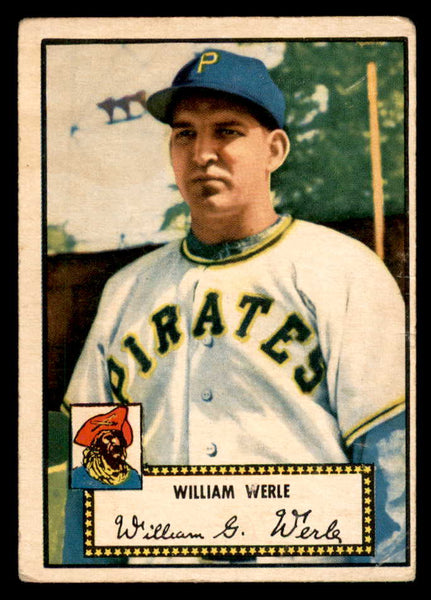 1952 Topps Baseball #073 Bill Werle Pirates VG Red 558665