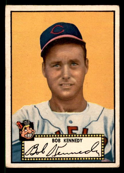 1952 Topps Baseball #077 Bob Kennedy Indians VG-EX Black 558668