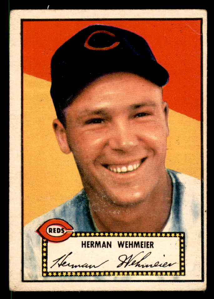 1952 Topps Baseball #080 Herman Wehmeier Reds GD-VG Red 558672