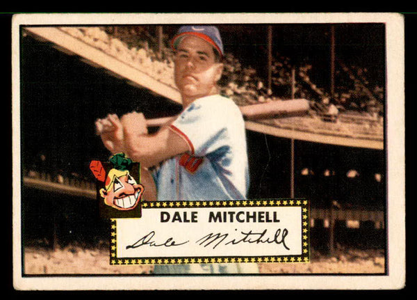 1952 Topps Baseball #092 Dale Mitchell Indians VG 558686
