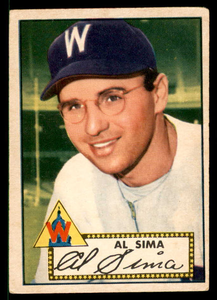 1952 Topps Baseball #093 Al Sima Senators VG-EX 558688