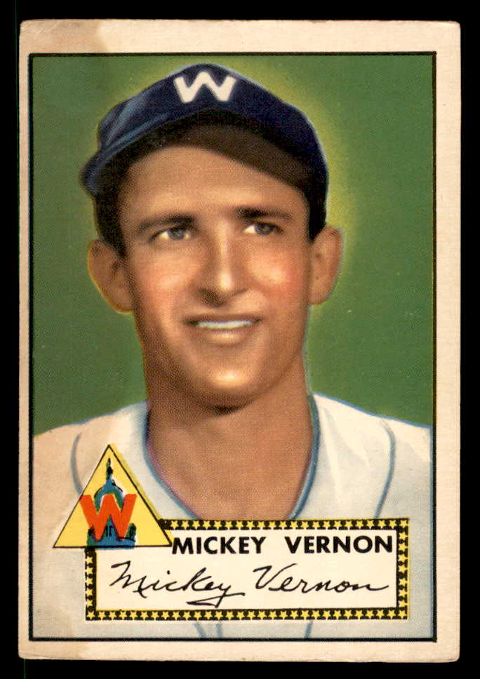 1952 Topps Baseball #106 Mickey Vernon Senators VG 558703