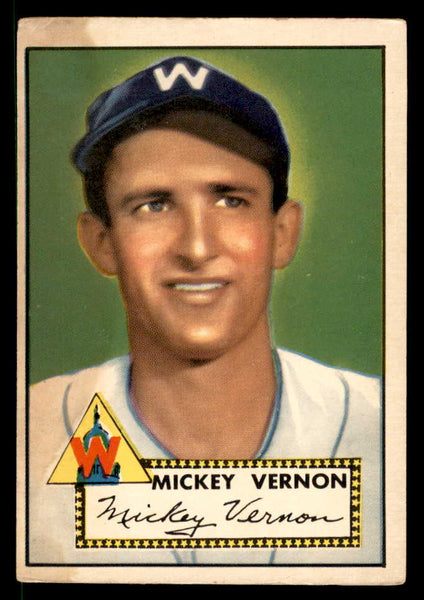 1952 Topps Baseball #106 Mickey Vernon Senators VG 558703